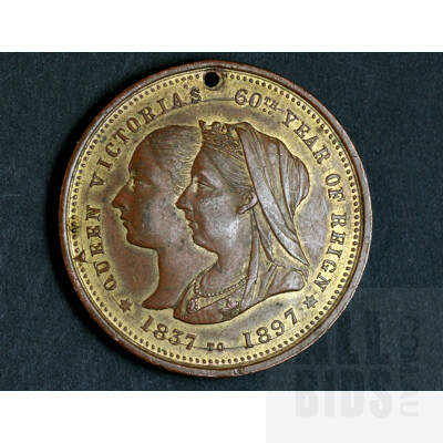 1897 Queen Victoria Diamond Jubilee Australia Celebrations Medal