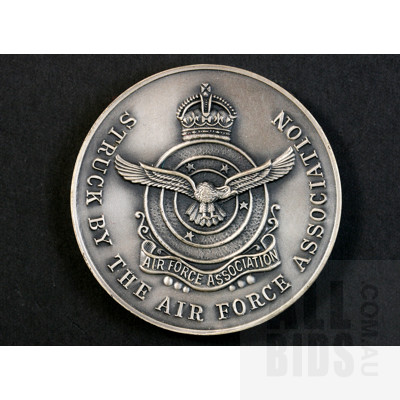 1965 Australian Air Force Association Stg Silver Medal - 25th Anniv Battle of Britain
