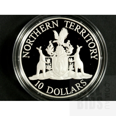 1992 $10 Silver Proof Coin - State Series NT