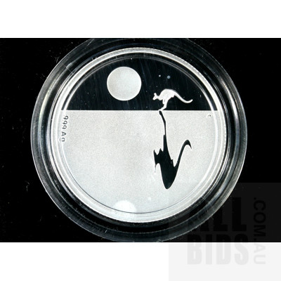 2011 $1 Silver Proof Coin - Kangaroo at Sunset