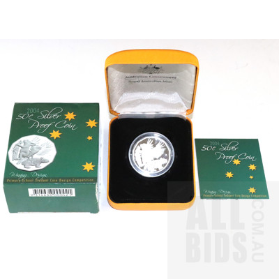 2004 50c Silver Proof Coin - Primary School Student Coin Design Competition