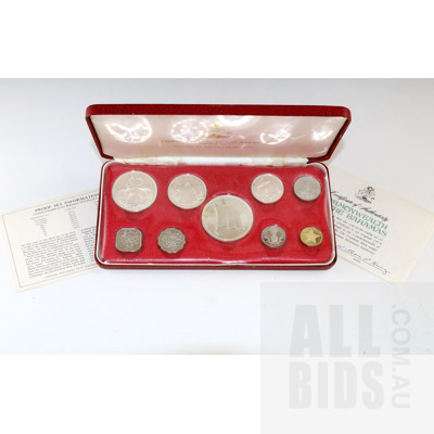 1974 Commonwealth of the Bahamas Proof Coin Set Incl Silver 50c to $5
