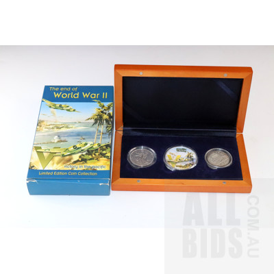 2005 60th Anniv of End of WW2 Silver Coin Set