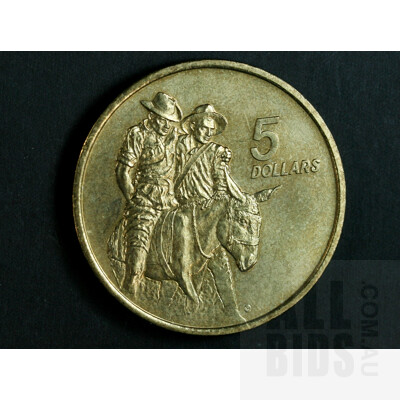 7x Australian $5 Coins - ANZAC, Bradman, Womens Enfranchisement