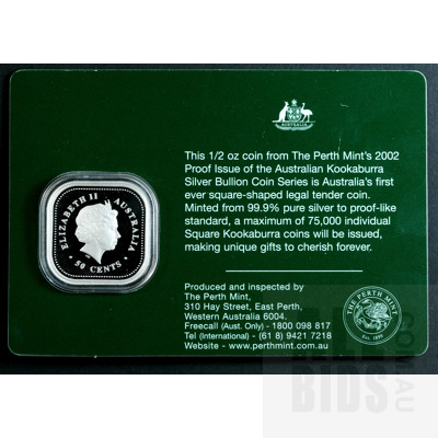 2002 Australian Kookaburra Silver Proof 50c Coin