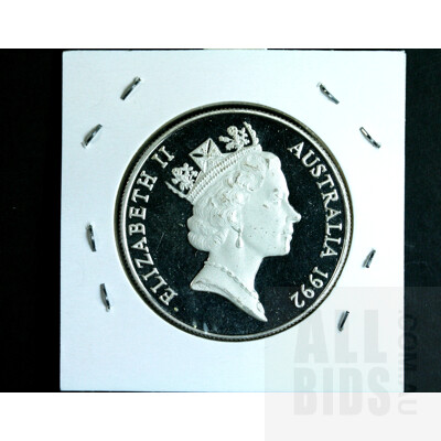 1992 $10 Silver Proof Silver Coin - Emperor Penguin - Piedfort