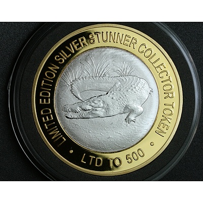 Ltd Edition Silver Stunner Coin - Crocodile