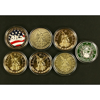 7 US Police Commemorative Coins