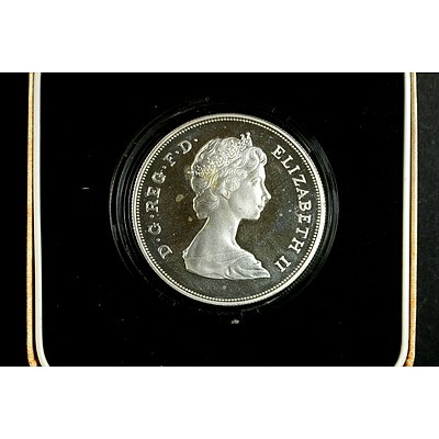 1980 UK Queen Mother Silver Proof 25 New Pence - Cased