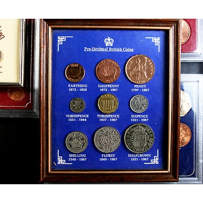 Six sets of United Kingdom Coins