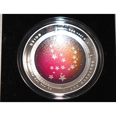 2014 $5 1oz Silver Proof Coin - Orion Southern Sky