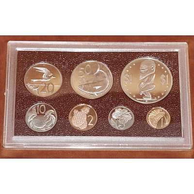 1975 Coins of The Cook Islands Boxed Proof Set