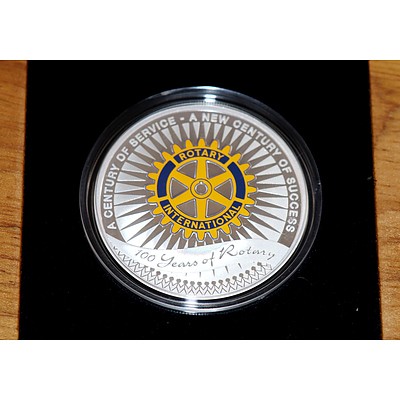 2005 Centenary of Rotary Stamp and 1 oz Silver Coin Set