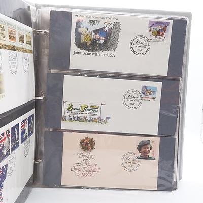 Large Collection of Australian First Day Covers in Folder and Slip Cover