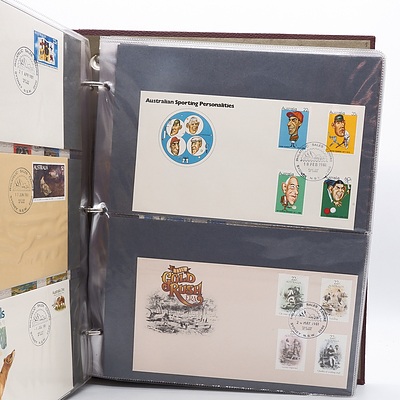 Large Collection of Australian First Day Covers in Folder