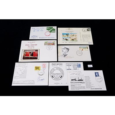 Seven Signed or Limited Edition First Day Covers