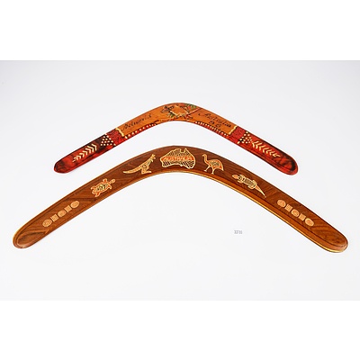 Two Vintage Boomerangs