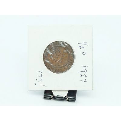 Australian 1927 Half Penny