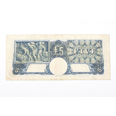 Australian 1941 Armitage/ McFarlane Five Pound Banknote, R46 R44462800