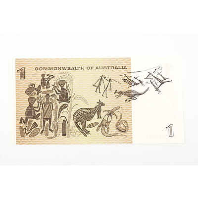 Australian 1966 Coombs/ Wilson One Dollar Banknote, R71 AAY625552