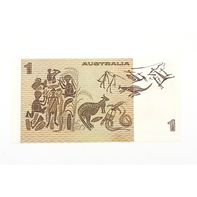 Australian 1982 Johnston/ Stone One Dollar Banknote, R78 DLN242768