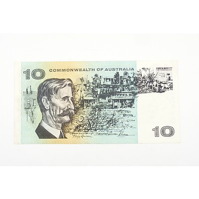 Australian 1972 Phillips/ Wheeler Ten Dollar Banknote, R304 SVT280405