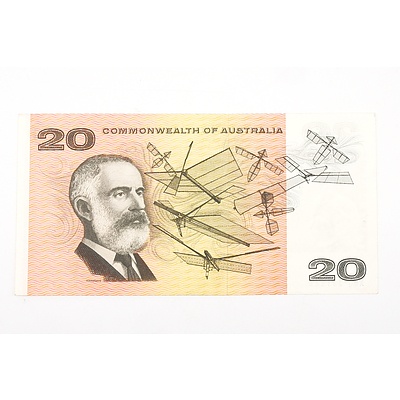 Australian 1967 Coombs/ Randall Twenty Dollar Banknote, R402f XBQ301226