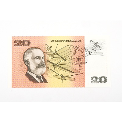 Australian 1989 Phillips/ Fraser Twenty Dollar Banknote, R411 EXR633813