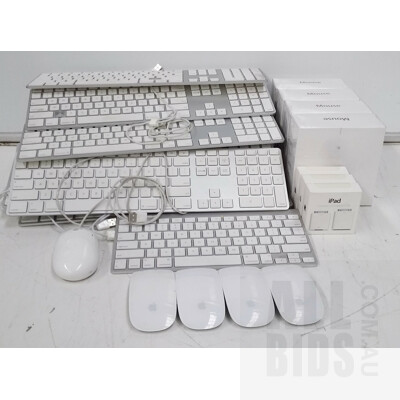 Apple Mice, Keyboards and Camera Connectors - Lot of Approximately 30