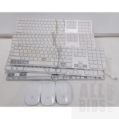 Apple Mice and Keyboards and Camera Connectors - Lot of Approximately 15