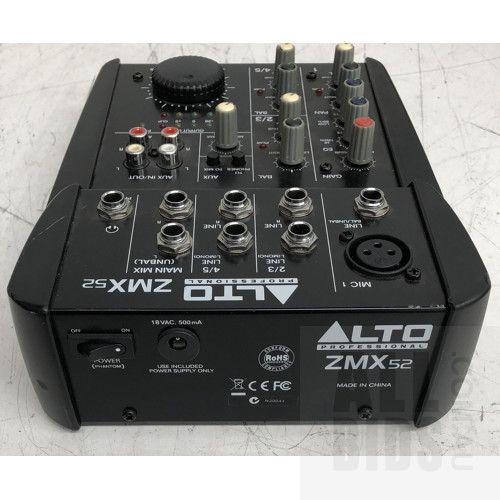 Alto Professional ZMX52 5-Channel Compact Mixer