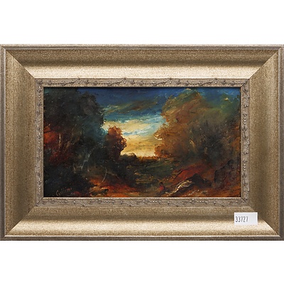 Lou (Gillini) Gill (1873-c1945) Landscape, Oil on Board