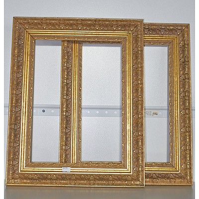 Pair of Antique Style Giltwood Frames