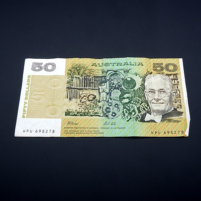 Australian Fraser/Cole $50 Note, WPU 698278
