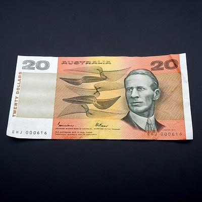 Australian Johnston/ Fraser $20 Note, EHJ000616