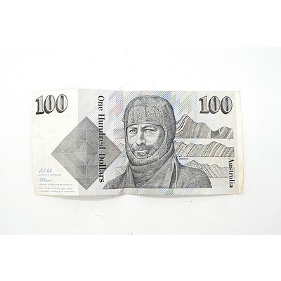 Australian Cole/ Fraser $100 Note, ZLG12510