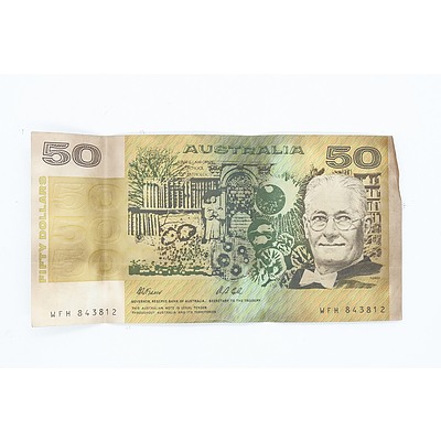 Australian Fraser/ Cole $50 Note, WFH843812
