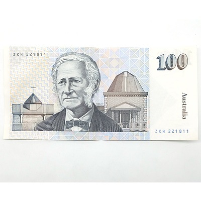 Australian Cole/ Fraser $100 Note, ZKH221811