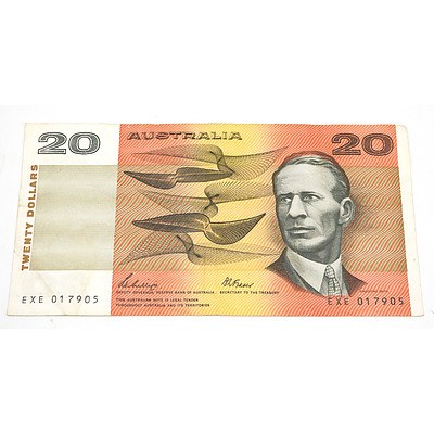 Australian Phillips/ Fraser $20 Notes, EXE017905