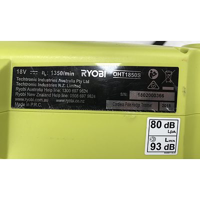 Ryobi OHT1850S Cordless Pole Hedge Trimmer