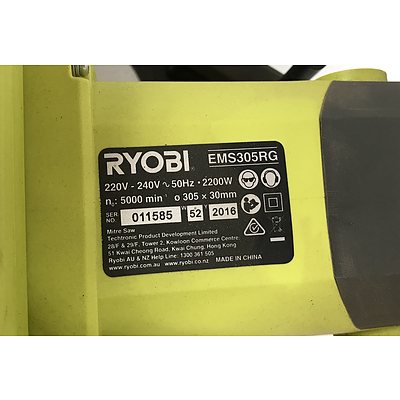 Ryobi EMS305RG 12 Inch Sliding Compound Mitre Saw