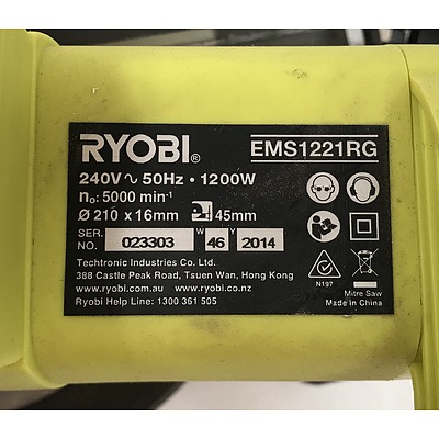 Ryobi EMS1221RG 8 Inch Compound Mitre Saw