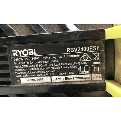 Ryobi RBV2400ESF Blower Vacuum