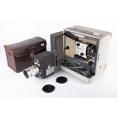 Mansfield Zoom MM and Kodak Brownie 8 Movie Cameras