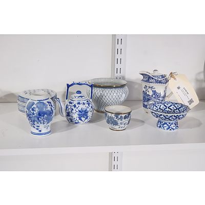 Group of Chinese Blue and White Ceramics