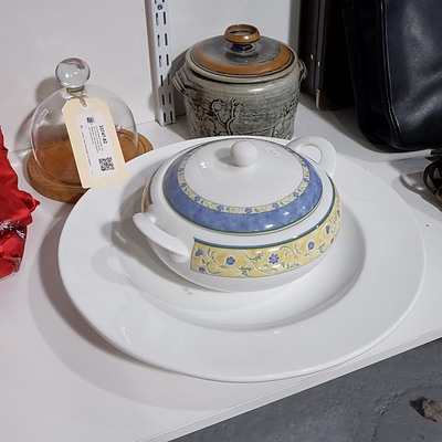 Country Road Porcelain Charger, Krosno Cheese Dome, Sweenies Creek and Expressions Casserole Pots