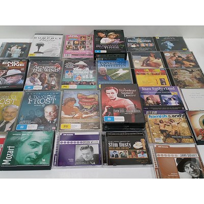 Bulk Lot of Assorted DVD's And Cd's