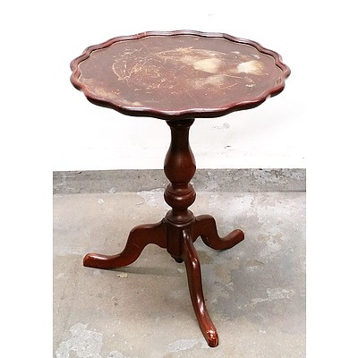 Antique Style Timber Side Wine Table