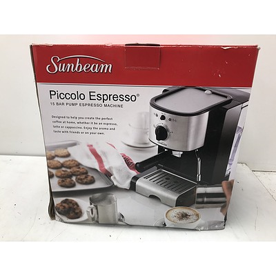 Sunbeam Piccolo Espresso Coffee Machine