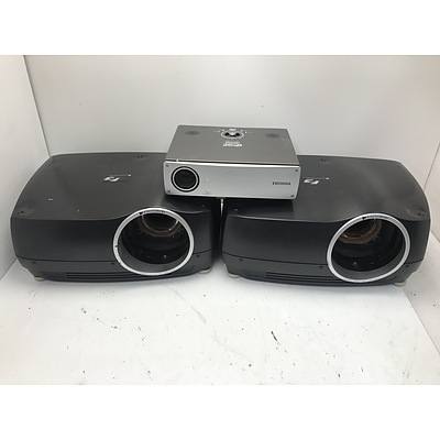 F3 and Toshiba Projectors For Parts Or Repair -Lot Of Three